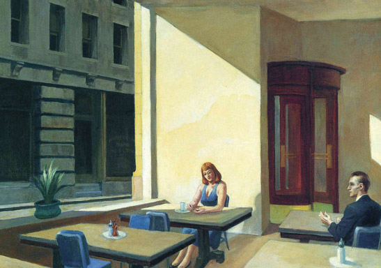 AC64 - Sunlight in a Cafeteria by Edward Hopper - Click Image to Close